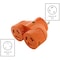 Ac Works Plug Adapter, L6-30R, L6-30P, L6-30P, L6-30P, Orange ADVL630L630 - alternate 2